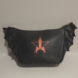 Jeffree Star Black Clutch with Orange Star